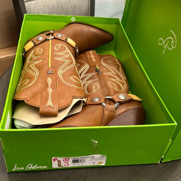 SAM EDELMAN JACKIE WESTERN BOOT - Picture 2 of 14